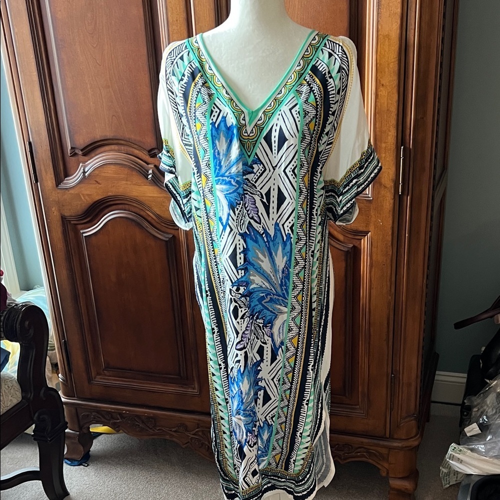 Jealous Tomato Multicolor V-Neck Dress, NWT, M